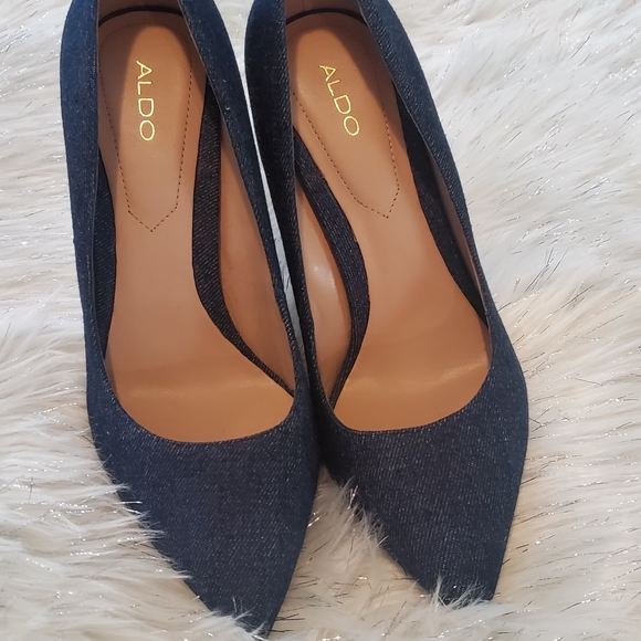 New denim Aldo high heel shoes - Picture 2 of 11